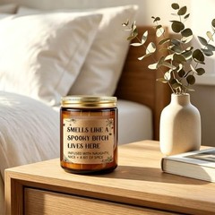 Funny Halloween Scented Candles – Spooky Goth Gifts for Women & Friends