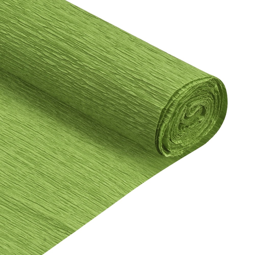2pcs Crepe Paper Roll Crepe Paper Decor 6.9ft Long 20 Inch Wide, Green