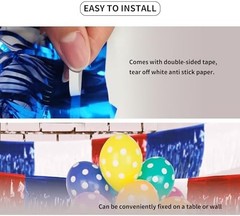 4th of July Decorations 4 Pack Tinsel Foil Fringe Garland Curtains Streamers Han
