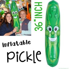 GIANT Inflatable Pickle Head – Beach Pool Float Noodle Gag Prank Joke Party Fun