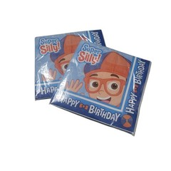 Blippi BIrthday Party Decorations Supplies Plates Napkins Back Drop And More