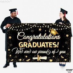 Graduation Decorations 2026 | XtraLarge Congrats Grad Banner – 72×44 Inch, Gr…