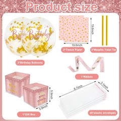 Pull Money Balloon Box Birthday Balloon Money Surprise Box Funny Pull Cash Surpr