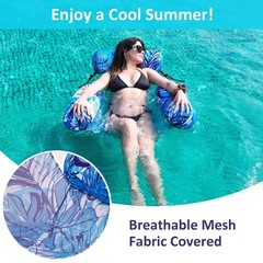 Inflatable Pool Float Chair 2 Pack Pool Floats Adult Heavy Duty, Water Float…