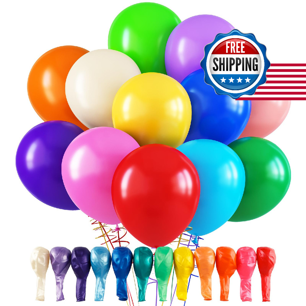 Rubfac 120Pcs Balloons For Birthday Baby Shower Graduation Anniversary Wedding