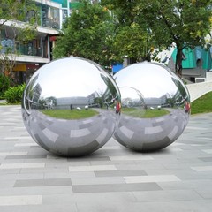 Yescom 2PCS 60″ Big Shiny Inflatable Mirror Ball Giant Reusable Hanging Silver