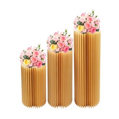 Party Floral Stand Foldable Wedding Centerpieces Cardboard Vase for Party Decor