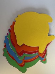 31 PCS Fish Assorted Color Creative Cut-Outs 5.5 Inch Ocean Decor Paper