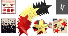 Customizable 6-Inch Star Cutouts – 80 Pieces for Classroom & Party Decor