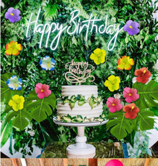 36pcs Artificial Silk Hibiscus Flowers Hawaiian Bar Party DIY Decor home decorat
