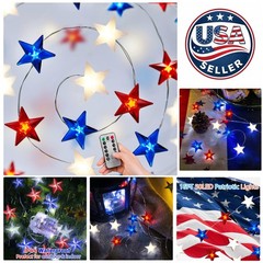 Independence Day Decor: 16FT Remote-Controlled LED Lights with Timer – 50 LEDs