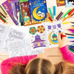 Ramadan Eid Mubarak Party Mini Coloring Book Graffiti Painting Book ET