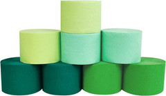 8 Rolls in 4 Colors Gradient Mint Green Party Crepe Paper Streamer, 8 Pieces 82