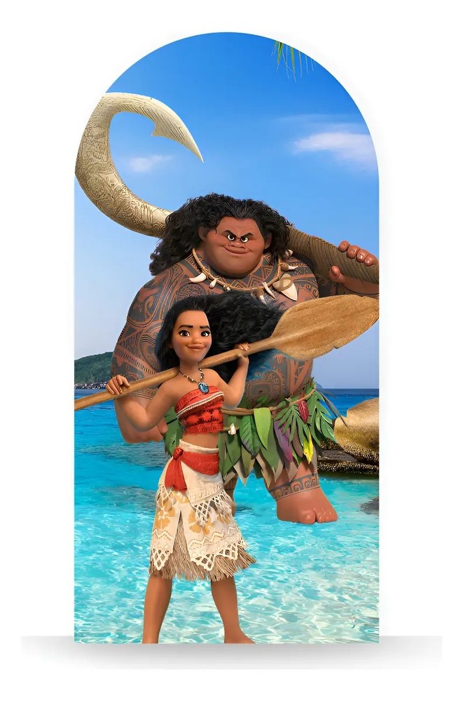 Moana Seaside Arch Backdrop Cover Birthday Party Photography Background Supplies
