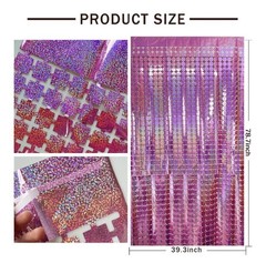 10 pack Foil Fringe Curtain Square Foil Fringe Curtain Party Decoration NEW