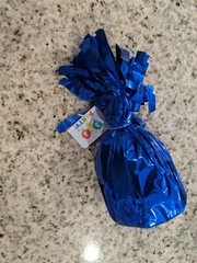 Foil Balloon Weight Party Decorations, 4-1/2-Inch royal blue