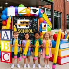 Back to School Decorations for Kindergarten Preschool Classroom, 15 pcs Large…