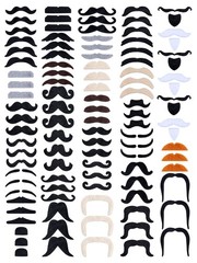 175 Pcs Fake Mustaches Bulk for Kids Stick on Mustache Kids beard Self Adhesi…