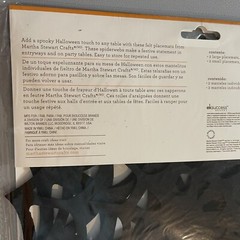 Martha Stewart Crafts Table Decor Halloween Spiderweb Place Mats Felt NEW 2 Pkgs