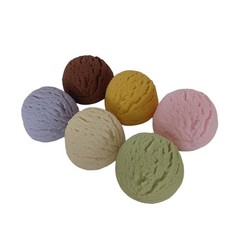 Simulation Artificial Ice Cream Balls, Realistic Imitation Fake Ice Cream Sco…