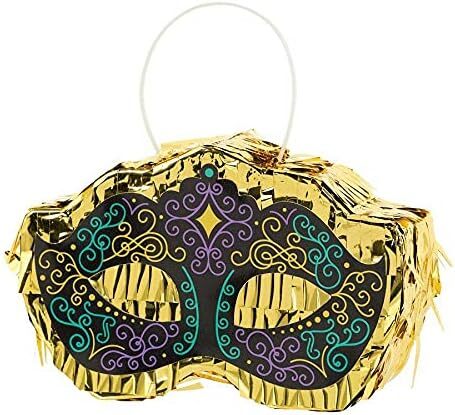 A Night In Disguise Masquerade Mask Mardi Gras Party Decoration Mini Pinata
