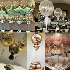 10 Sets Balloon Stick Stand, Holder with Base for Table Desktop Centerpiece, …