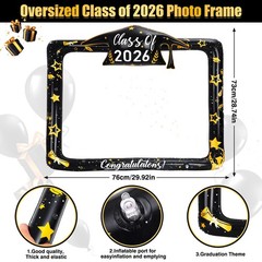 2026 Graduation Photo Booth Props Set Including Inflatable Photo Booth Frame …