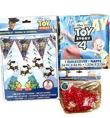 Disney Pixar Toy Story 4 (3-Pack; 12pc) Birthday Supply Kit Bandanas
