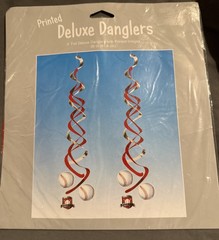 Indoor/Outdoor Baseball Hanging Streamers NIP