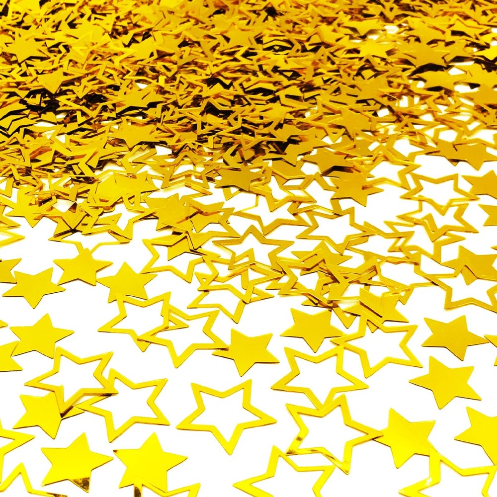 Confetti Star Glitter Table Scatter Metallic Birthday Wedding 2 Size Gold