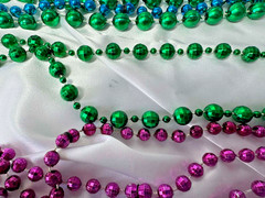 Mardi Gras Beads Bulk Lot Necklaces Party Favors 3 Pounds 4 oz inc..Full Bag/12