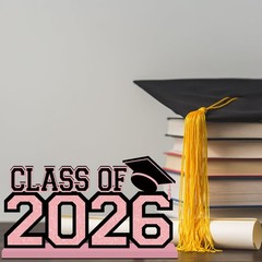 Pink Graduation Decorations 2026 11.8″ x 6.3″ 11.8 inches x 6.3 inches,