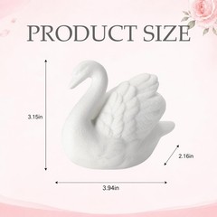 2 Pcs Swan Cake Topper Couple Wedding Cake Toppers Decor