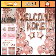 Welcome Home Party Decorations – Balloons, Banners & Signs for Baby Girl Celebra