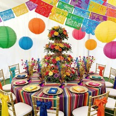 6 Pack Metallic Colorful Table Centerpiece Party Decoration Rainbow Theme Foi…
