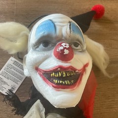Halloween Scary Clown Hanging Decor Poseable Arms Halloween Props Door Wall #B
