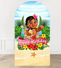 Beach Moana Arch Cover Birthday Backdrop Personalised Background Decor