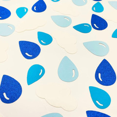 Raindrop Cloud Baby Shower Party Table Confetti,Gender Reveal Party Table Scatte