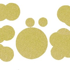 200PCS Gold Round Confetti 3/2/1 inch Gold Dots for Table Decor Party