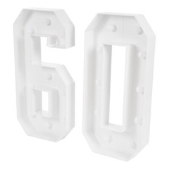 60 Light Up Numbers 60th Birthday Party Decoration Light Up Numbers Decorations