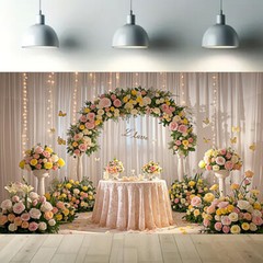 5x3FT/5x7FT Mr & Mrs Backdrop Wedding Celebrations Party Background Props Decor
