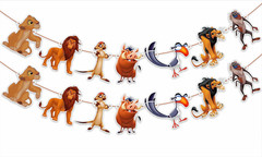 The Lion Kng Garland Decoration – Jungle Safari Birthday Banner, Wild Animal The