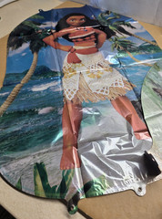 3 Moana Foil Balloons and 24 Cupcake Topper Picks Birthday Party Supplies