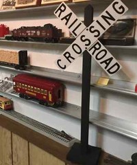Train/Railroad Party Decorations | White Crossing | Wall Sign & Stand | 24 Inch