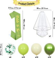 Margs And Matrimony Bachelorette, 65 Pcs Margs And Matrimony Decorations, Margar