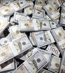 100pcs Dollar Bill Banknote & Money Spray Banknotes Fake Dollars Prop For Party