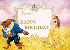 New Disney Beauty & The Beast Belle Birthday Party Supplies Tableware & Balloons