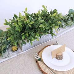 Winlyn Artificial Eucalyptus Plant in Rustic 8.6″ x 11.4″ x 3.7″, Green