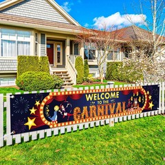 Welcome To The Carnival Banner – Large, 120X20 Inch | Carnival Banner
