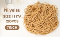 260Pcs Long Rubber Bands for Balloon Arch, Size #117A | Stretchy Elastic Ligas